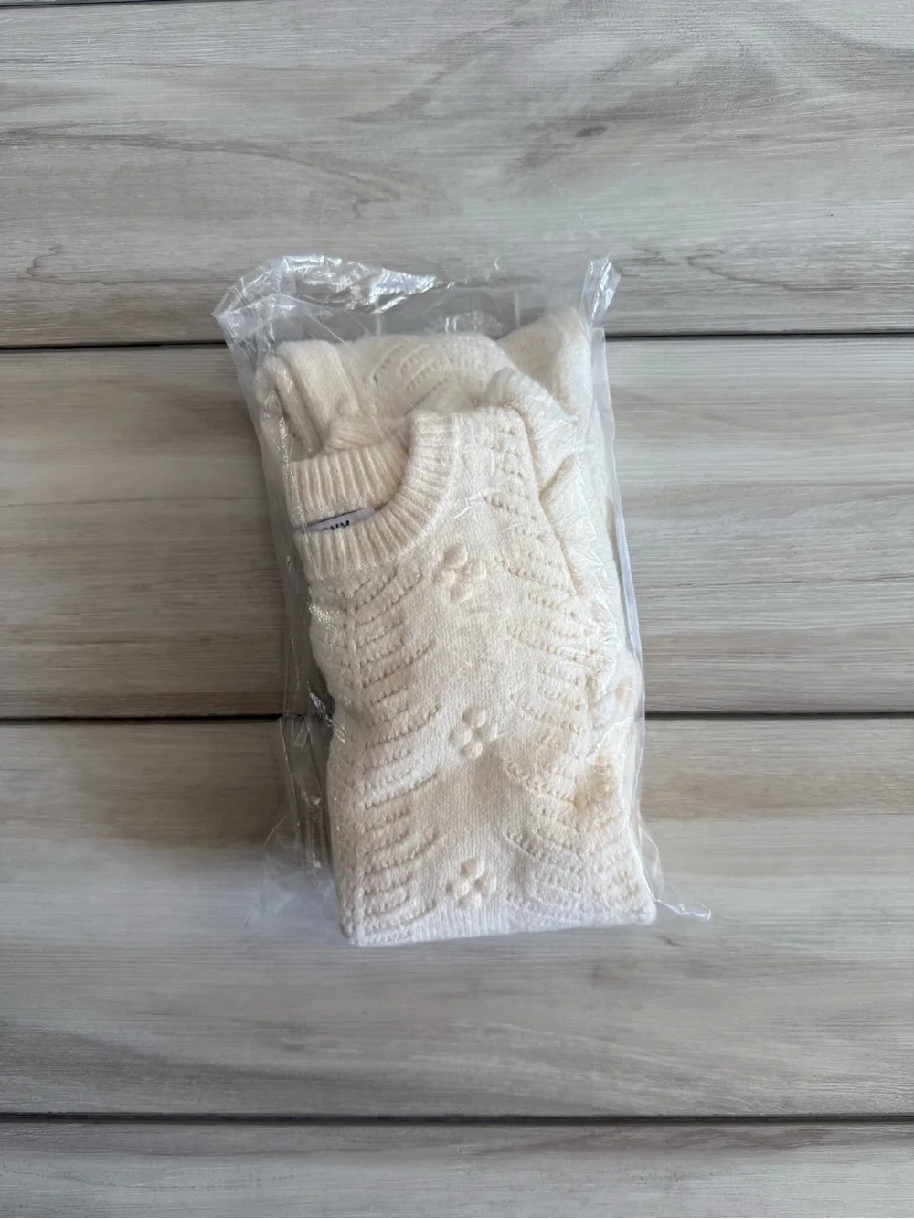 Old Navy SoSoft Ruffled-Shoulder Sweater One-Piece Beige 18-24 Month NWT